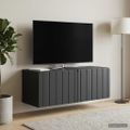 vidaXL Nástenná TV skrinka 78,5 x 31 x 30 cm Čierna Kompozitné drevo
