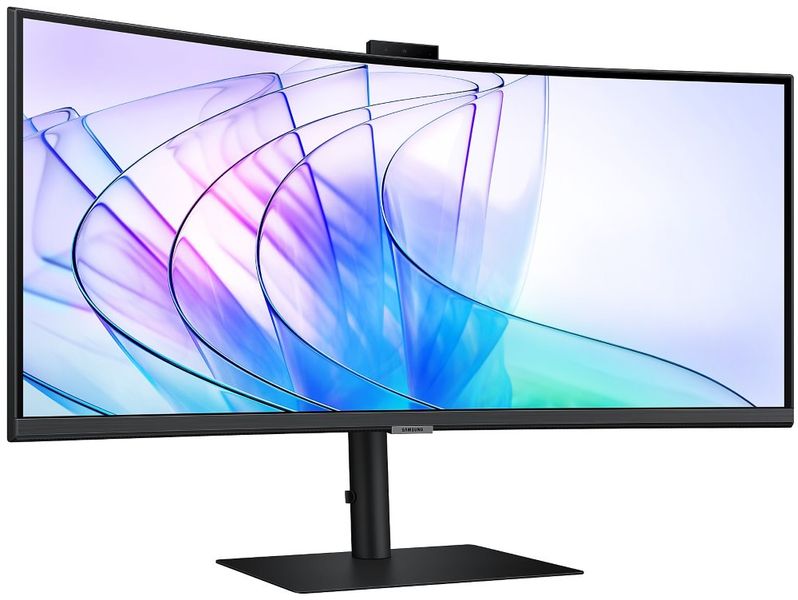 Samsung ViewFinity/S65VC/34"/VA/3440x1440/100Hz/5ms/Black/2R LED monitor, prohnutý, 34", VA, 3440×1440, 21:9, 100Hz, 5ms, 350cd/m2, 3000:1, HDMI, DisplayPort, 2× USB, USB-C, LAN, webkamera,
