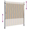 vidaXL Vonkajšia roleta žlto-biela 200x270 cm látka a oceľ