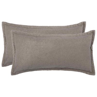 vidaXL Poťah na podložku 2 ks HOUTEN Svetlosivá 40 x 80 cm Bouclé
