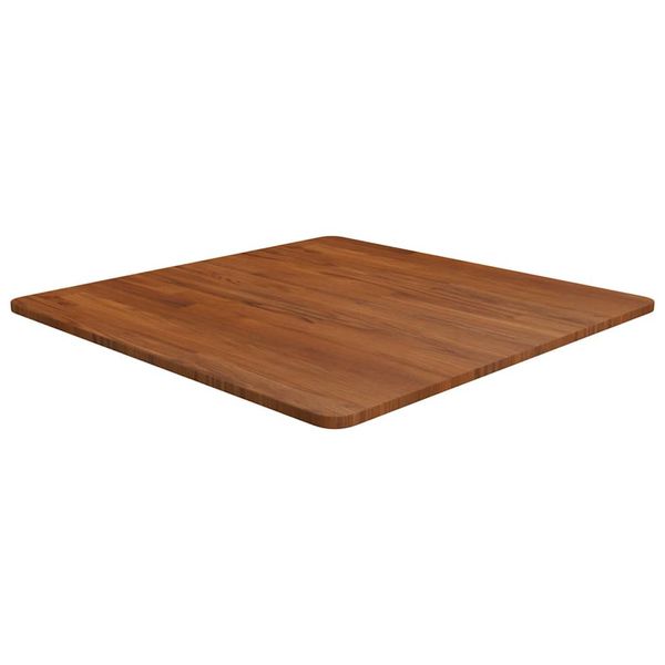 vidaXL Štvorcová stolová doska tmavohnedá 70x70x1,5 cm lakovaný dub