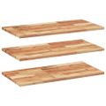 vidaXL Plávajúce police 3 ks 100x40x2 cm olejom sfarbené masívne drevo akácia