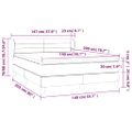 vidaXL Boxspring posteľ s matracom zelená 140x200 cm látka