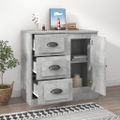 vidaXL Komoda betónovo sivá 70x35,5x67,5 cm spracované drevo