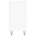 vidaXL Komoda biela 60x35x70 cm spracované drevo