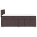 vidaXL Boxspring posteľ s matracom tmavohnedá 100x200 cm látka