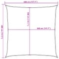 vidaXL Tieniaca plachta 160 g/m², tmavozelená 4x4 m, HDPE