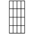 vidaXL Sprchová zástena walk-in, matné tvrdené sklo 90x195 cm