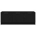 vidaXL TV skrinka 102 x 35 x 36,5 cm Čierny dub Kompozitné drevo