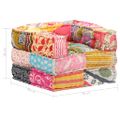 vidaXL Modulárna taburetka, patchwork, látka