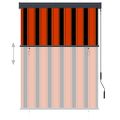 vidaXL Vonkajšia zatemňovacia roleta 120x250 cm oranžová a hnedá