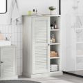 vidaXL Kúpeľňová skriňa VIGO Biela a antik biela 68 x 34 x 110 cm