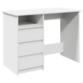 vidaXL Stôl biely 102x50x75 cm kompozitné drevo