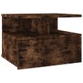 vidaXL Nástenné nočné stolíky 2 ks dymový dub 40x31x27 cm sprac.drevo