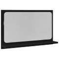 vidaXL Zrkadlová polica Čierny dub 60 x 10,5 x 37 cm Kompozitné drevo
