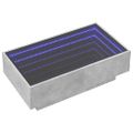 vidaXL Konferenčný stolík s LED betónový 90x50x30 cm kompozitné drevo