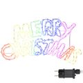 vidaXL Vianočný znak 240 LED Viacfarebný 99,5 x 54 cm PVC