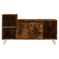 vidaXL TV skrinka dymový dub 100x35x55 cm spracované drevo