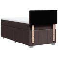 vidaXL Boxspring posteľ s matracom tmavohnedá 90x190 cm látka