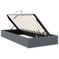 vidaXL Úložná posteľ s úložiskom Tmavosivá 100 x 203 cm Zamat