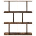 vidaXL Stenná polica Dymový dub 102 x 20 x 96 cm Kompozitné drevo