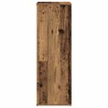 vidaXL Regál na topánky, staré drevo 54x34x100,5 cm, kompozitné drevo