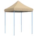 vidaXL Skladací pop-up párty stan béžový 200x200x306 cm