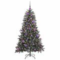 vidaXL Umelý vianočný stromček Zelená 150 cm PVC, plast a oceľ