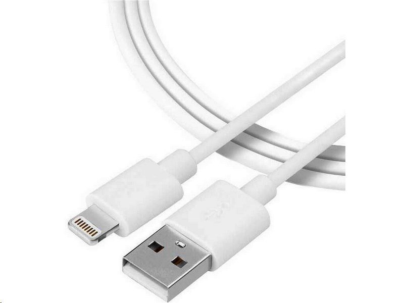 Kábel USB 2.0 A/M / Lighting, 1.5 m, biely /N505B/