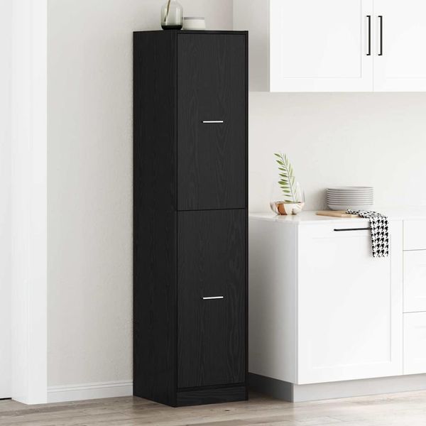 vidaXL Lekárenský kabinet Čierny dub 40 x 41 x 174.5 cm