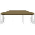 vidaXL Záhradný altánok 6x3x2,7 m, sivohnedý 180 g/m²