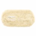 vidaXL Poťah na podložku 2 pcs HEERLEN Krémová Ø 15 x 40 cm PV fleece