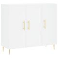 vidaXL Komoda biela 90x34x80 cm kompozitné drevo