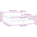 vidaXL Box Spring Posteľ s matracmi Ružová 200x210 cm Zamat