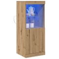 vidaXL LED komoda Remeselný dub 41 x 37 x 100 cm Kompozitné drevo
