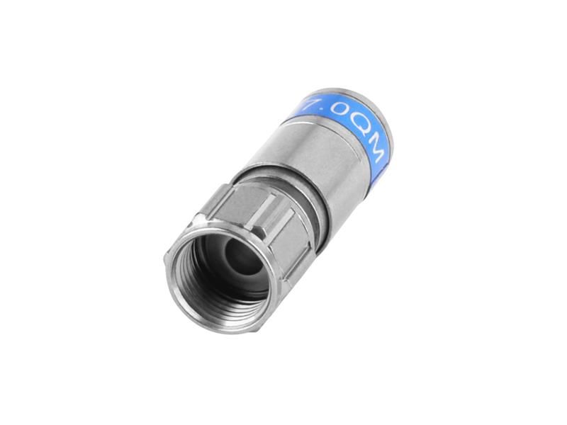 Vodotesný lisovací konektor CABELCON F-6-TD QM 7.0 W/O O-RING RG6 1,13 TD