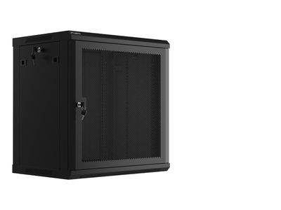 Lanberg 19'' racková skriňa 12u/600x450 s perforovanými dverami čierna - ploché balenie