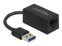 Sieťový adaptér - USB 3.2 Gen 1 - Gigabit Ethernet x 1 - čierna