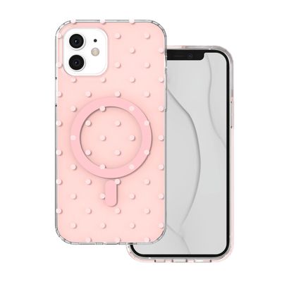 Puzdro Bubble Dots Mag pre iPhone 11 ružové