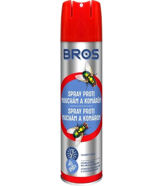 00492 Bros Sprej proti muchám a komárom 400 ml