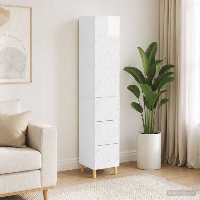 vidaXL Sada skríň 2 ks 33 x 34,5 x 90 cm Kompozitné drevo