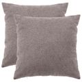 vidaXL Poťah na podložku 2 pcs HEERLEN Svetlosivá 55 x 55 cm Bouclé