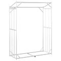 vidaXL Regál na krbové drevo s pláštenkou 150x60x200 cm