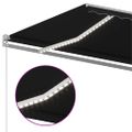 vidaXL Ručne zaťahovacia markíza s LED 400x350 cm antracitová