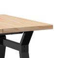 vidaXL Konferenčný stolík v tvare Y 60x60x40,5 cm borovica a oceľ