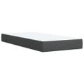 vidaXL Posteľný rám boxsping s matracom tmavosivý 80x200 cm látka