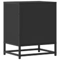vidaXL Nočné stolíky 2 ks čierne 40x31x50 cm kompozitné drevo+kov