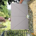 vidaXL Skladacia bočná markíza na terasu, krémová 240x160 cm