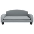 vidaXL Detská pohovka bledosivá 70x45x30 látka