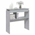 vidaXL Konzolový stolík sivý dub sonoma 80x30x80 cm spracované drevo